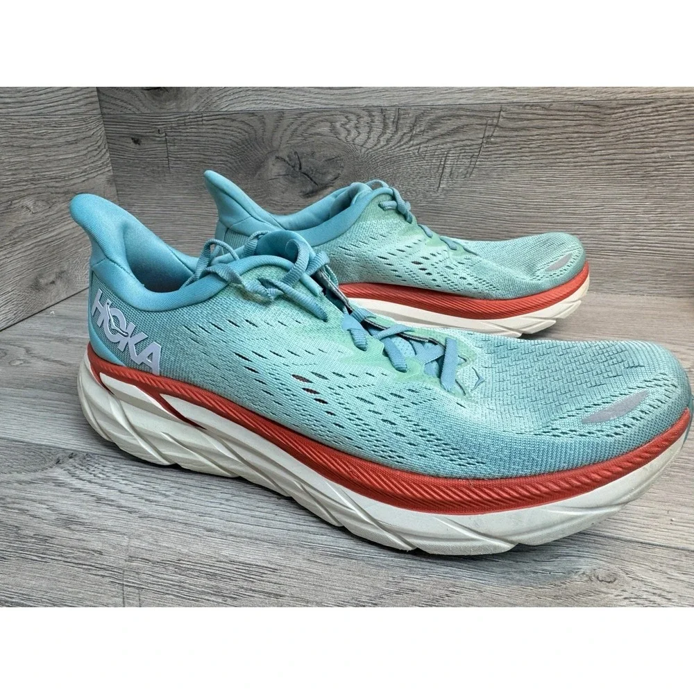 HOKA ONE ONE Clifton 8 Women's Cushioned Running Shoes Size 9.5 B 1119394 AEBL